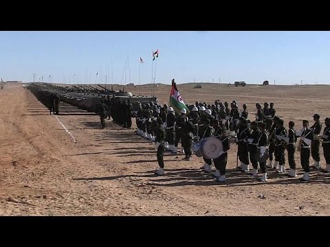 Parade militaire des forces du Sahara occidental à Tindouf