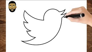 How To Draw A Twitter Logo