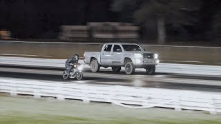 1st time DRAG RACING the 300cc Swapped Grom!!