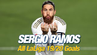⚡ ALL of Sergio Ramos' 2019/20 LaLiga goals for Real Madrid!