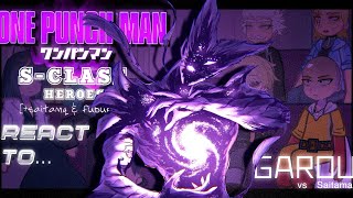 One Punch Man React To Garou Opm Saitama Vs Garou Made By Yukra