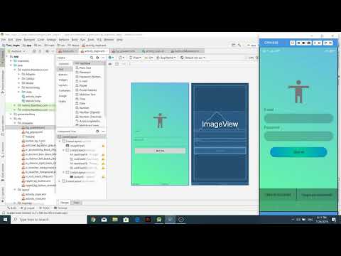 EP1.พื้นฐานการออกแบบหน้า Login ด้วย Android studio ,และ config Statusbar
