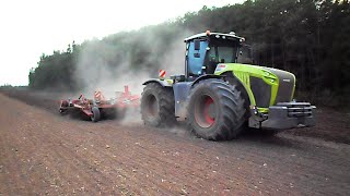 Claas Xerion 5000 powerful machine + Horsch Tiger 8 AS cultivating