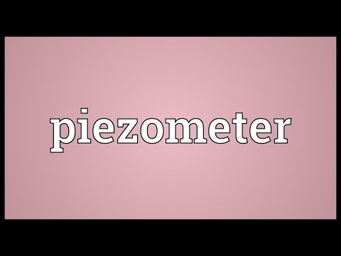 Header of piezometer