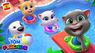Nuevo Minijuego Disfruta Del Desafío En La Piscina Jugabilidad De Mi Talking Tom Amigos