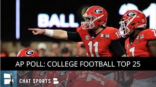 AP Poll: College Football Top 25 Rankings For Week 12