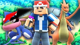 Minecraft Pokemon - BATTLING ASH + ASH GRENINJA! (Minecraft Pixelmon Theme Team)