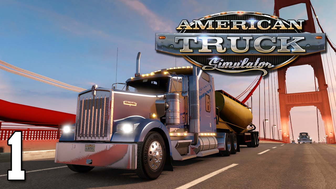 American truck simulator realistic drive compilations