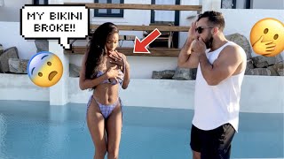 DISAPPEARING Bikini Prank On Girlfriend!! *Hilarious* 