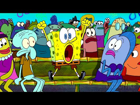SpongeBob makes a fool of himself | The SpongeBob SquarePants Movie | CLIP