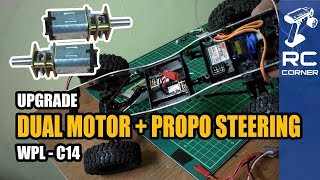 WPL C14 - Upgrade with Dual Motor N20 and Propo Steering | RC offroad adventure