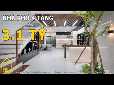 SBS HOUSE | Nhà phố đẹp 4 tầng, 4 phòng ngủ, hiện đại, full nội thất 3.1 tỷ