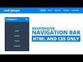 How to Create Responsive Navigation Bar using HTML and CSS