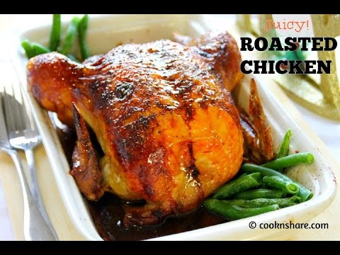 VIDEO : juicy and delicious roasted chicken - ourourroasted chicken recipeproduces one of the most delicious birds you'll ever taste. the secret is injecting theourourroasted chicken recipeproduces one of the most delicious birds you'll e ...