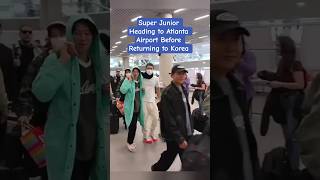 Super Junior Heading To Atlanta Airport Before Returning To Korea