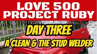 Project Ruby - Day 3 - Using The Spot Weld Dent Puller - Cat S Salvage Crashed C