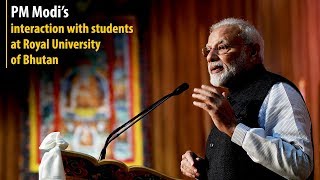 PM Modi's interaction with students at Royal University of Bhutan