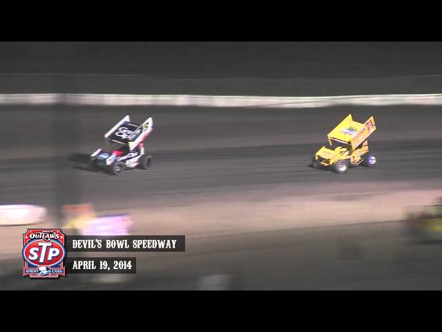 Highlights: World of Outlaws STP Sprint Cars Devil's Bowl Speedway April 19th, 2014