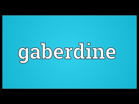 Header of gaberdine