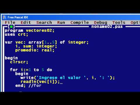 EJEMPLO PASCAL ejemplo pascal: