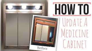 How To Update A Medicine Cabinet 1:2 The Master Half Bath - Reviving Pine Drive