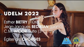 UDELM 2022 - C.M. WIDOR Suite (3ème mvt) - Esther BIETRY (Flûte) Jean-Jacques BEDIKIAN (piano)
