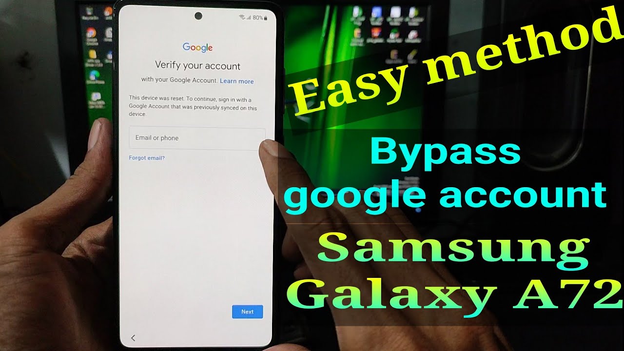 Frp Bypass Samsung Galaxy A72 || forgot google account Frp Bypass Samsung Galaxy A72 || forgot google account