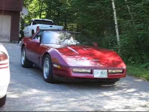 Corvette Zr1 Burnout. 1990 Corvette C4