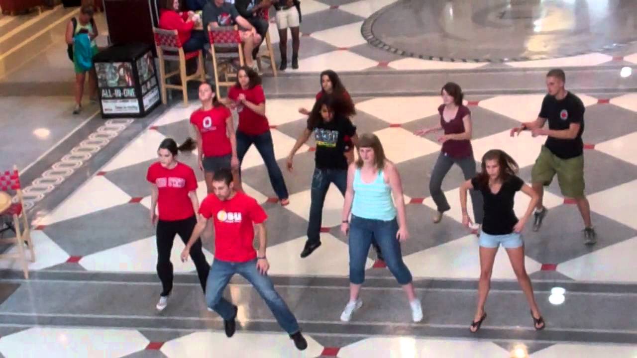 ohio state flash mob ohio state flash mob