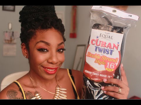 Hair Review Freetress Equal Cuban Twist Hair - YouTube