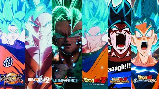 Evolution of Super Saiyan Blue Goku Transformation (Dragon Ball Games)