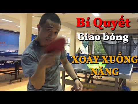 Học Bóng Bàn: Bí Quyết Giao Bóng Xoáy Xuống Nặng