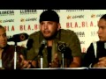 El Potro alvarez en rueda de prensa habla sobre su video del bla bla bla junto a chino y nacho