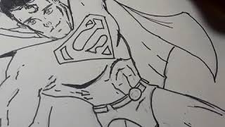 Inking superman