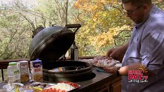 Cooking up chicken and seafood paella
