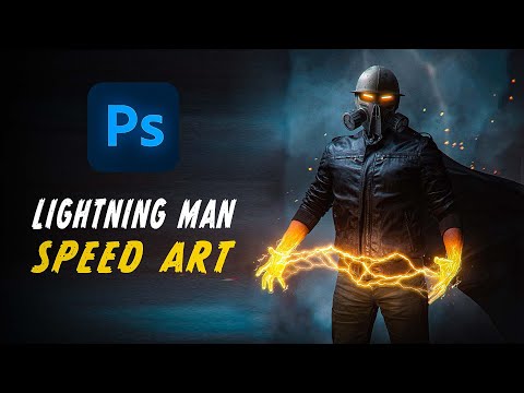 Creating a LIGHTNING MAN in Photoshop | Metahuman Photo Manipulation