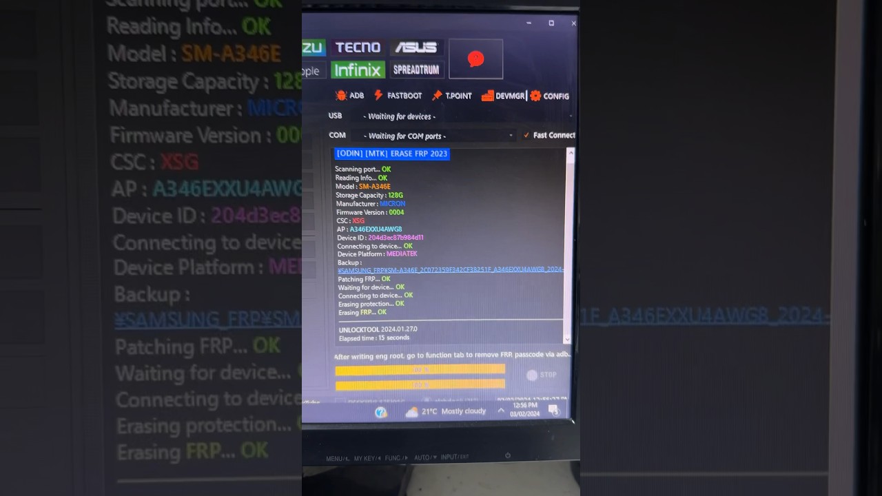 Samsung A34 A346E Frp Remove With Unlock Tool MTK Samsung A34 A346E Frp Remove With Unlock Tool MTK