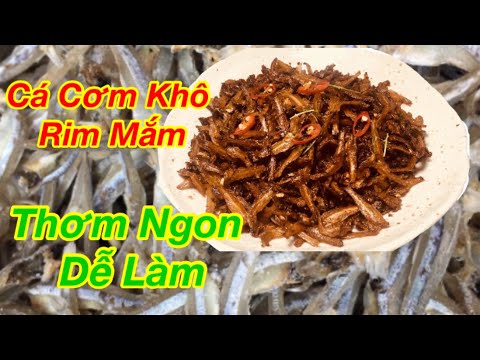 Cá Cơm khô rim mắm thơm ngon , giòn -Soba Nguyen-anchovies with fish sauce