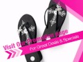 db Flip Flops by Girl Two Doors Down Black Cross Platform Sandals