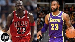 Can LeBron James ever pass Michael Jordan in the eyes of NBA peers? | The Jump