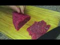 Nộm rau muống thịt bò (Vietnamese rare beef salad with water spinach)