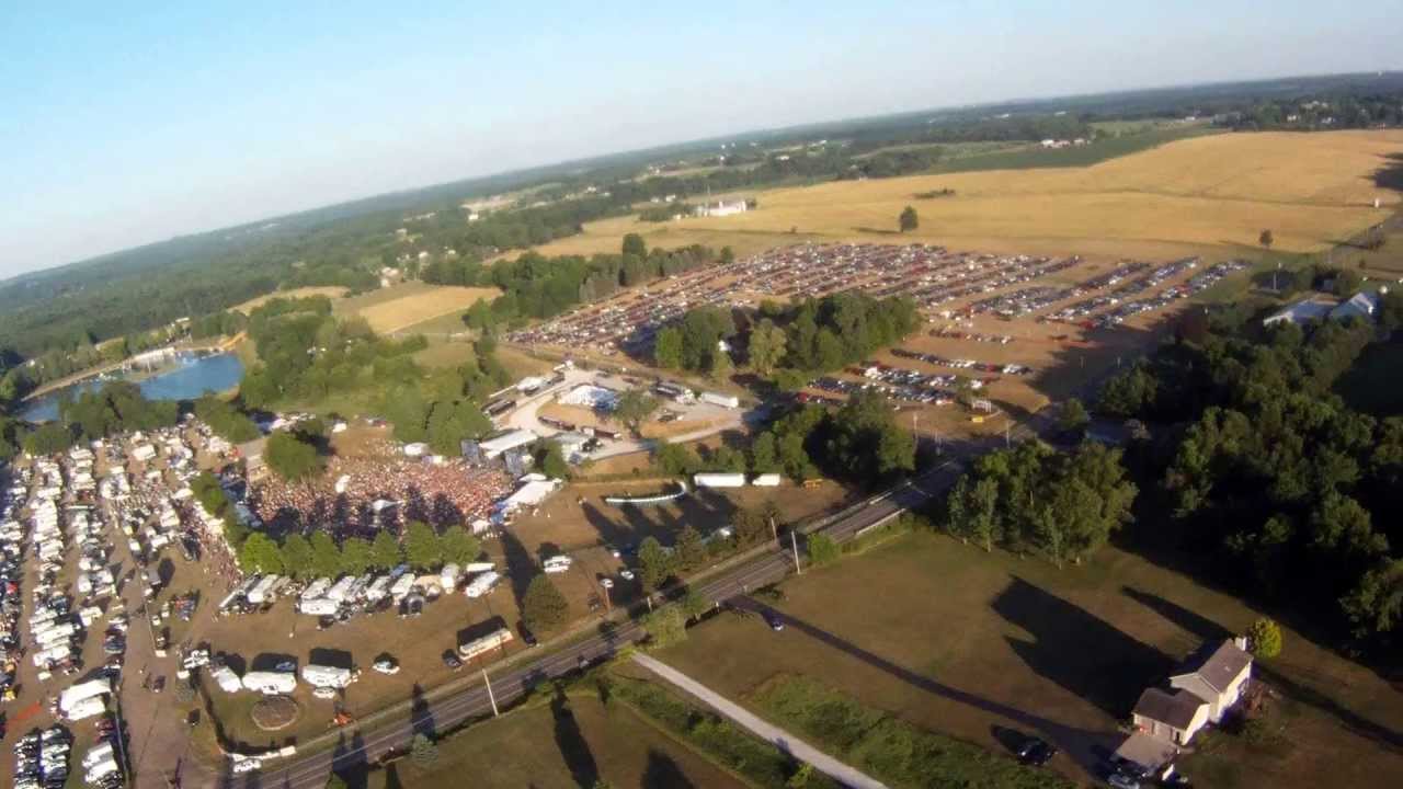 Clays Park Country Fest 61412, from powered paraglider / paramotor