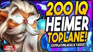 DOMINATING OVERPOWERED TOPLANERS WITH HEIMERDINGER! - League of Legends