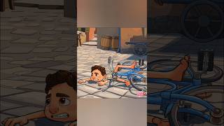 Happy Colour - Colour By Number. Disney Luca - Luca Riding A Bike For The First Time
