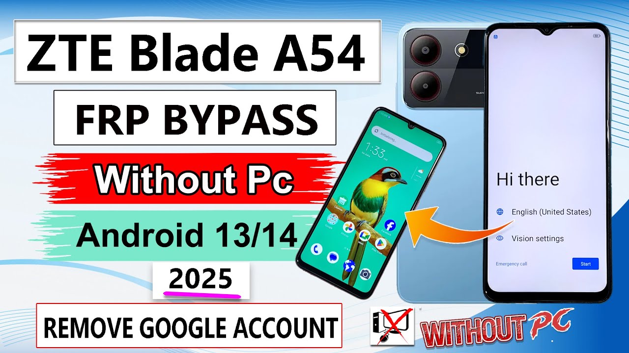 100% WORKING ZTE A54 FRP Bypass 2025 / Google Account 100% WORKING ZTE A54 FRP Bypass 2025 / Google Account