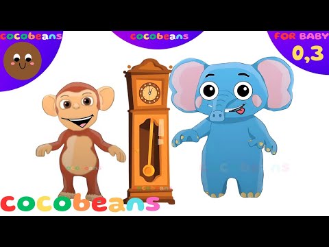 Hicory Dicory Dock  ELEPHANT went up the clock |@Cocobeans Kids Tv