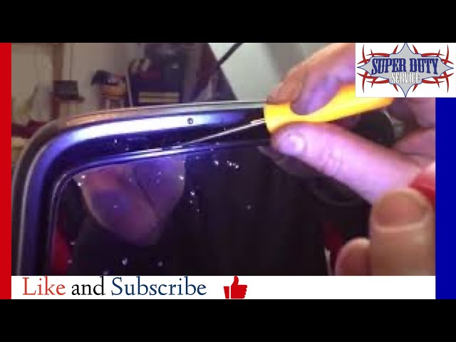 Ford Super Duty 08 mirror conversion - YouTube