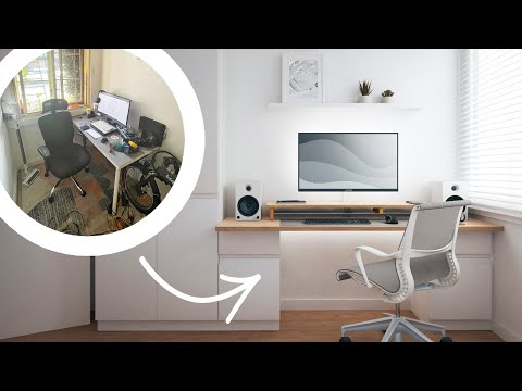 ARCHITECT REDESIGNS - A Tiny Office &amp; Desk Setup - Sydney, Australia