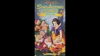 Opening To Disney's Sing-Along Songs: Heigh Ho 1990 VHS