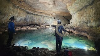 280 Foot Waterfall Rappel Deep Inside A River Cave-Part 2